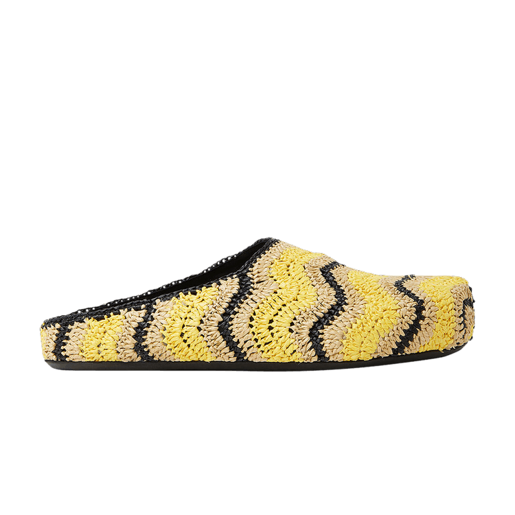 No Vacancy x Marni Fussbett Sabot Raffia Mules 'Yellow'