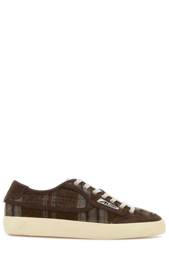 Autry Windscape Checked Lace-Up Sneakers