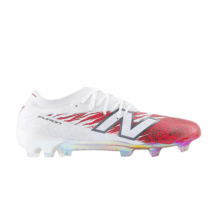 Bukayo Saka x New Balance Furon Elite FG V8 'White Burgundy Silver'