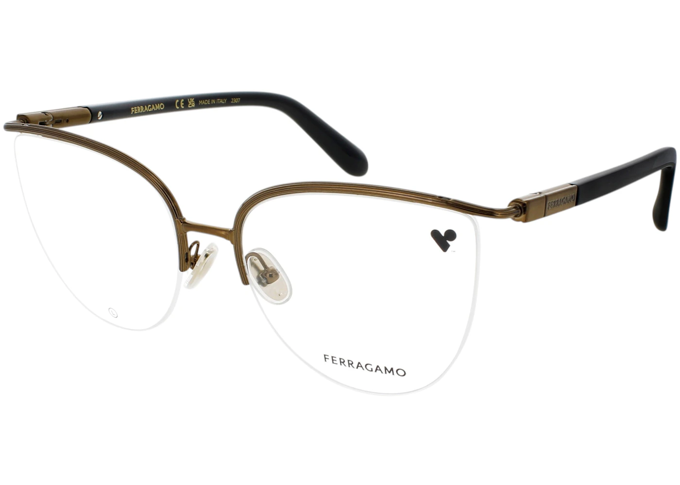 Ferragamo Women's Metal (SF2227-730-56) Optical Frames Gold
