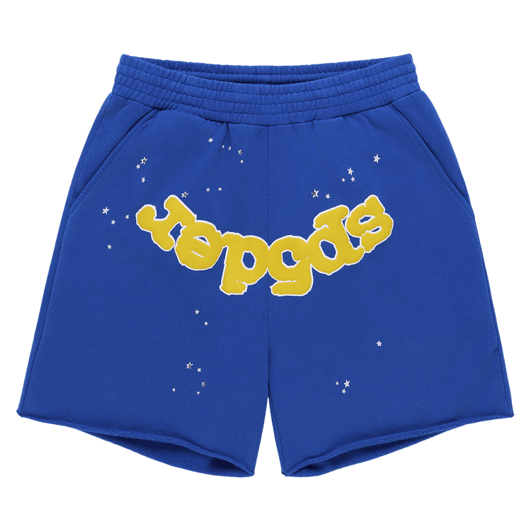 Sp5der Varsity Web Sweatshort 'Blue'