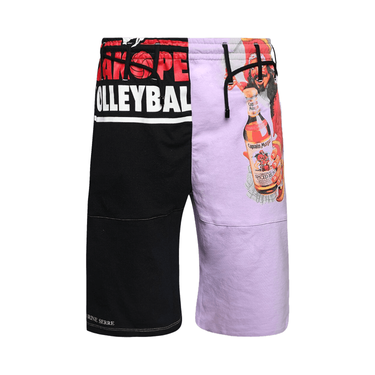 Marine Serre Regenerated T-Shirts Graphic Short 'Lilac Breeze'