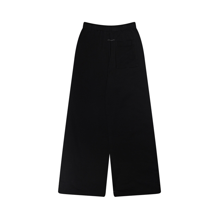 MM6 Maison Margiela Wide Leg Sweatpants With Labels 'Black'