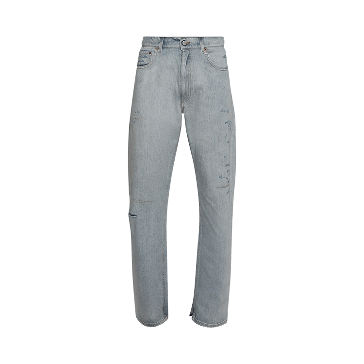 MM6 Maison Margiela 5 Pocket Pants 'Light Blue'