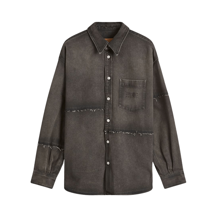 MM6 Maison Margiela Faded Denim Logo Shirt 'Grey'