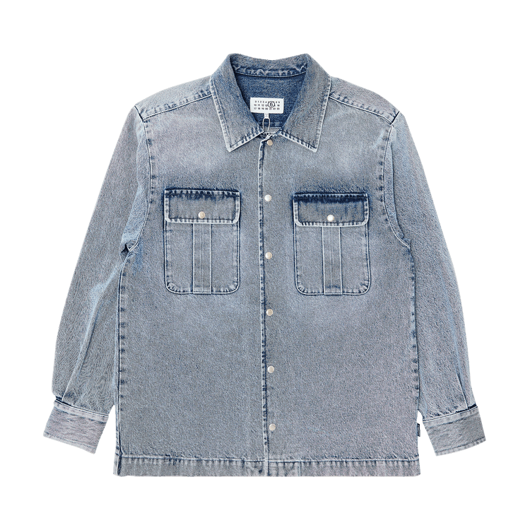 MM6 Maison Margiela Denim Long-Sleeve Shirt 'Medium Blue'