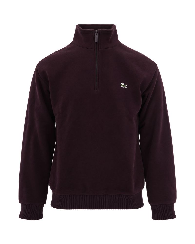 Lacoste Logo Patch Half-Zip Sweatshirt