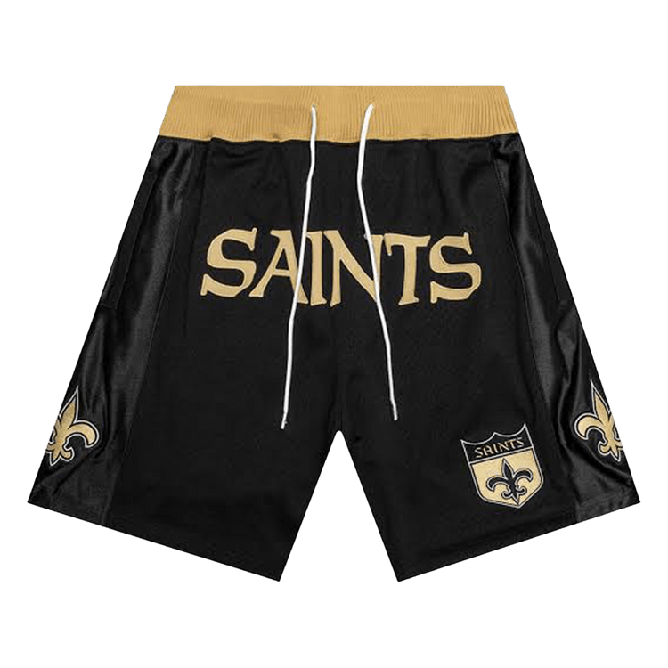 Just Don NFL Throwback Saints Shorts 'Black'
