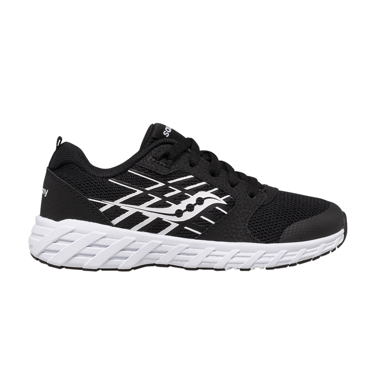 Saucony Wind 2.0 Lace Big Kid 'Black White'