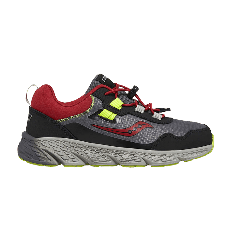 Saucony Wind Shield 3.0 Big Kid 'Grey Red Green'