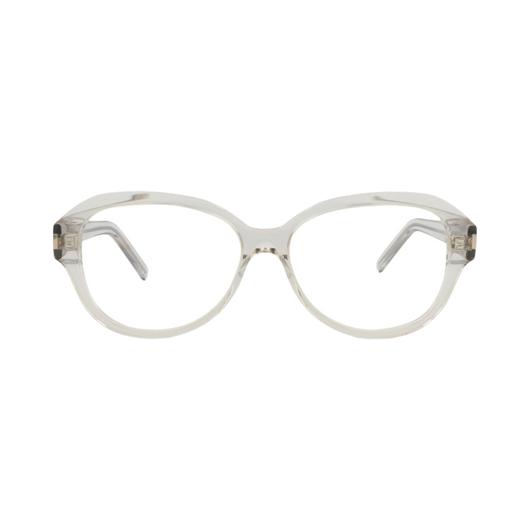Saint Laurent Round Optical Glasses 'Beige/Transparent'