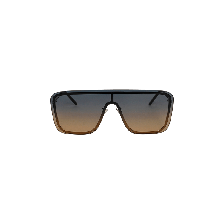 Saint Laurent Gradient Mask Sunglasses 'Silver'