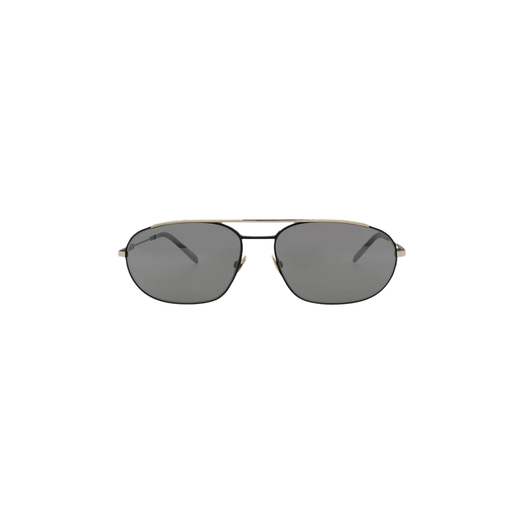 Saint Laurent Oval Sunglasses 'Black/Silver'