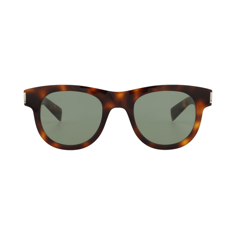 Saint Laurent Round Sunglasses 'Havana/Green'