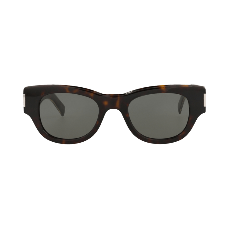 Saint Laurent Cat Eye Sunglasses 'Havana/Crystal/Grey'