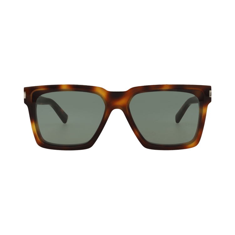 Saint Laurent Square Sunglasses 'Havana/Green'