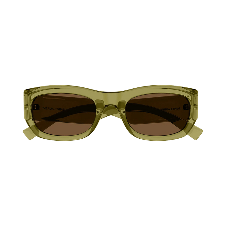 Saint Laurent Rectangle Sunglasses 'Green'