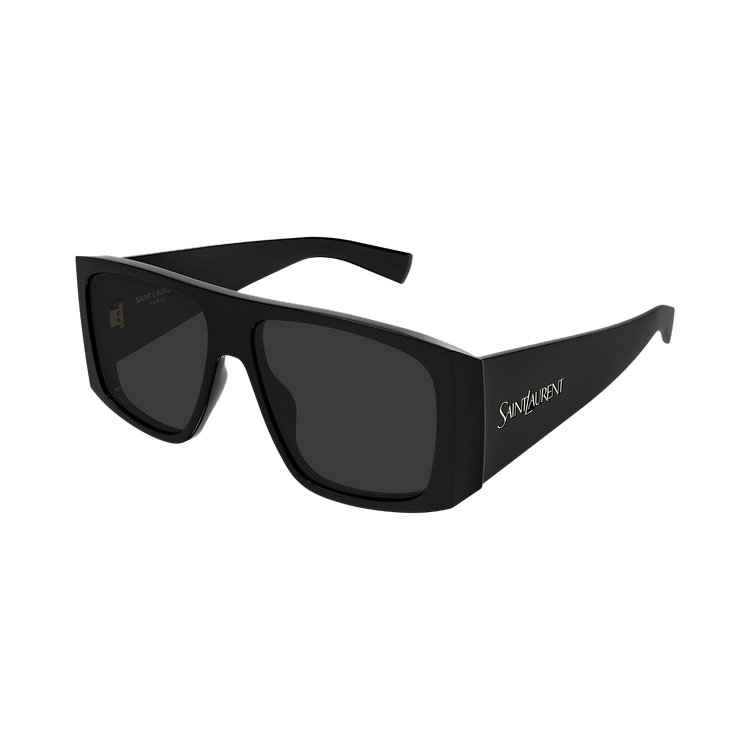 Saint Laurent Wide Rectangular Sunglasses 'Black'