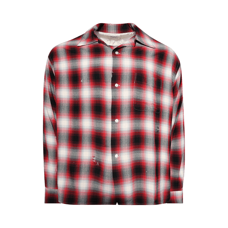 SAINT Mxxxxxx Check Long-Sleeve Shirt 'Red'