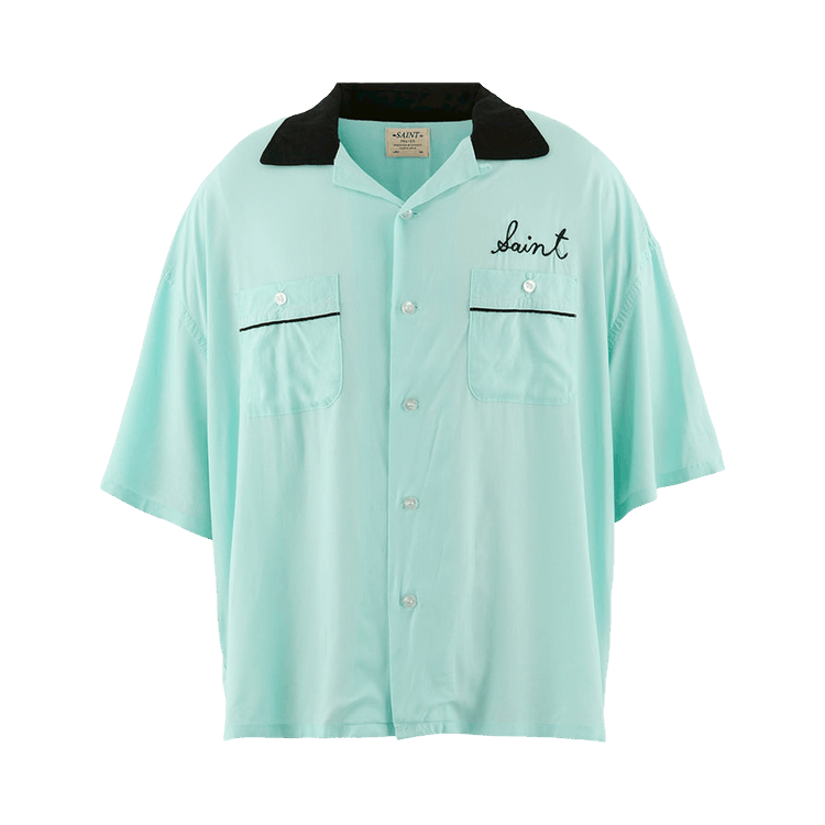 SAINT Mxxxxxx Trump Bowling Shirt 'Sky Blue'