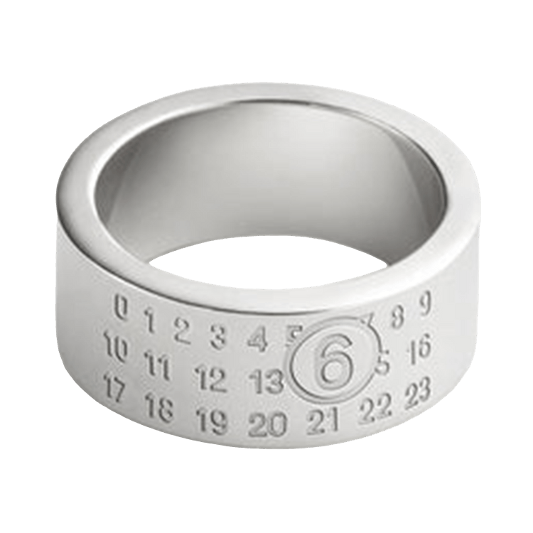 MM6 Maison Margiela Minimal Logo 8mm Ring 'Silver'