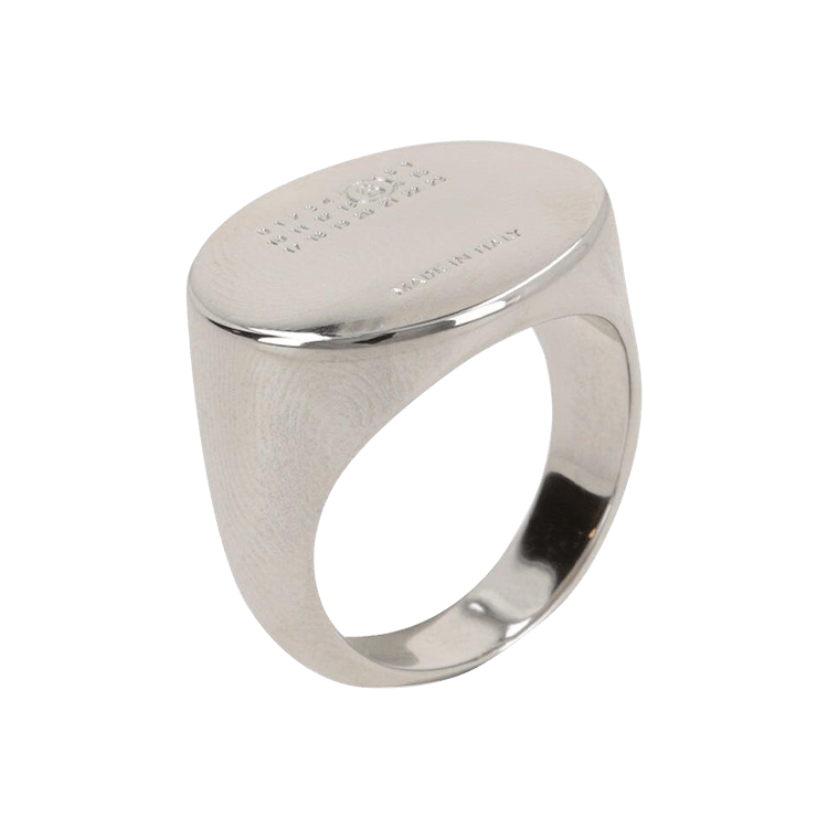 MM6 Maison Margiela Numeric Oval Ring 'Palladio'
