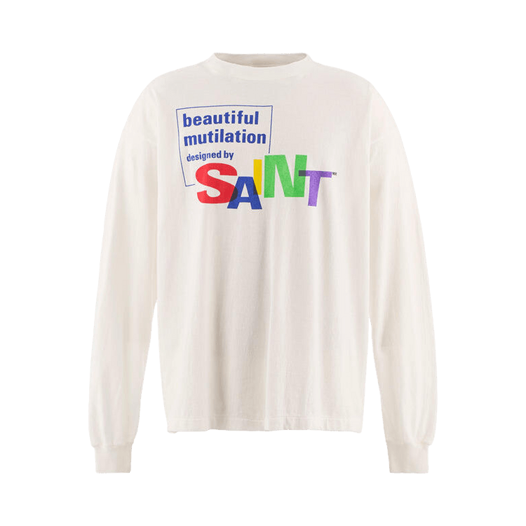 SAINT Mxxxxxx Beautiful Saint Long-Sleeve Tee 'White'