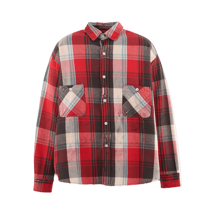 SAINT Mxxxxxx Check Flannel Shirt 'Red/Grey'