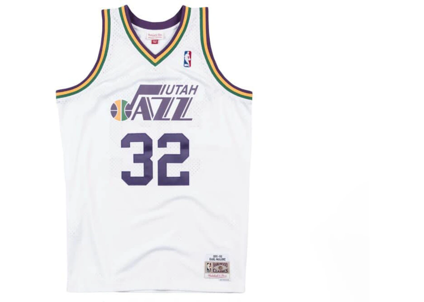 Mitchell & Ness Utah Jazz 1991-92 Karl Malone Swingman Jersey White