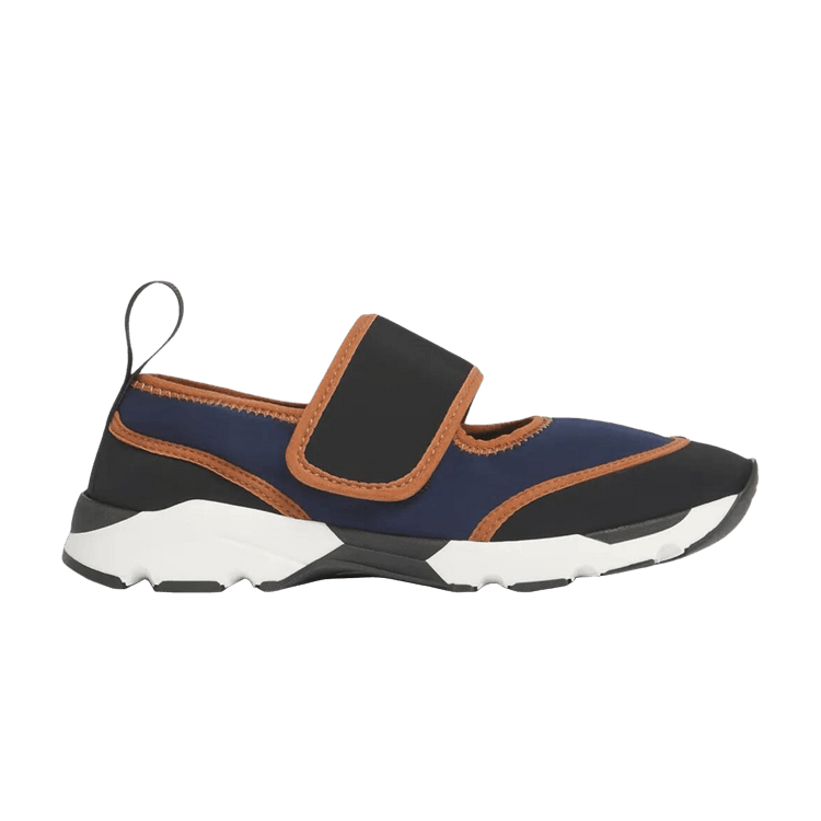 Marni Wmns lycra Mary Jane Running Sneaker 'Navy Black Brown'