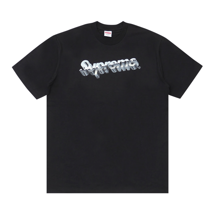 Supreme Chrome Logo Tee 'Black'