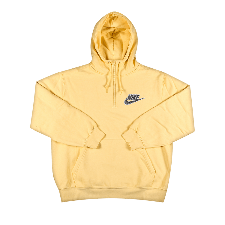 Supreme x Nike Half Zip Hooded Sweatshirt 'Pale Yellow'