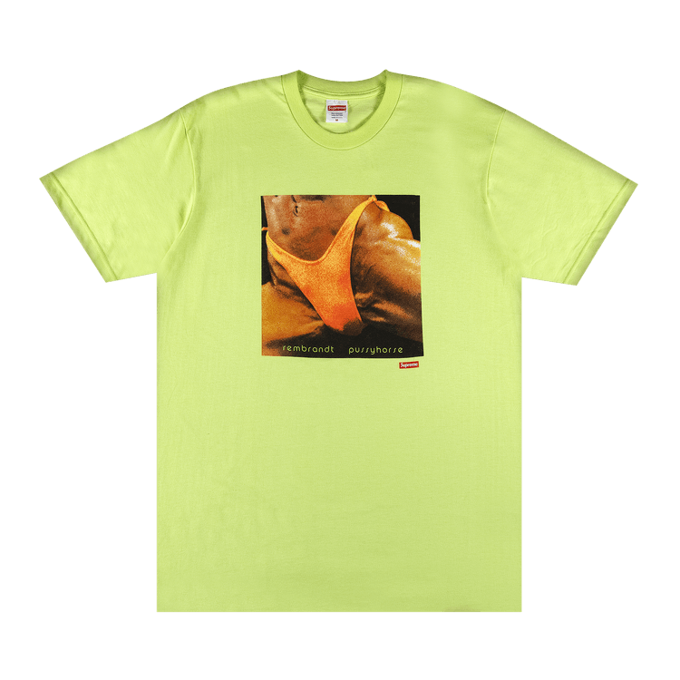 Supreme x Butthole Surfers Rembrandt Pussyhorse Tee 'Neon Green'
