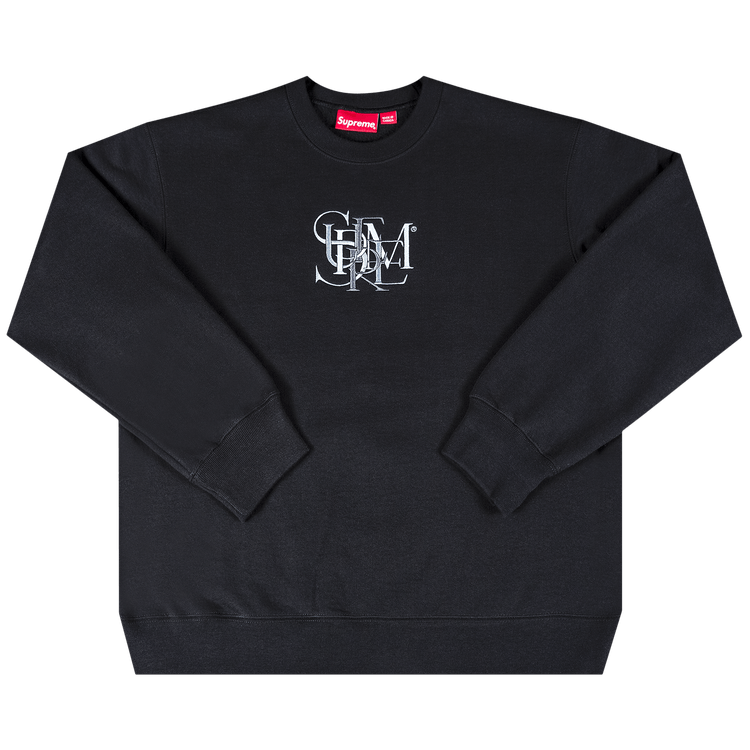 Supreme Overlap Crewneck 'Black'