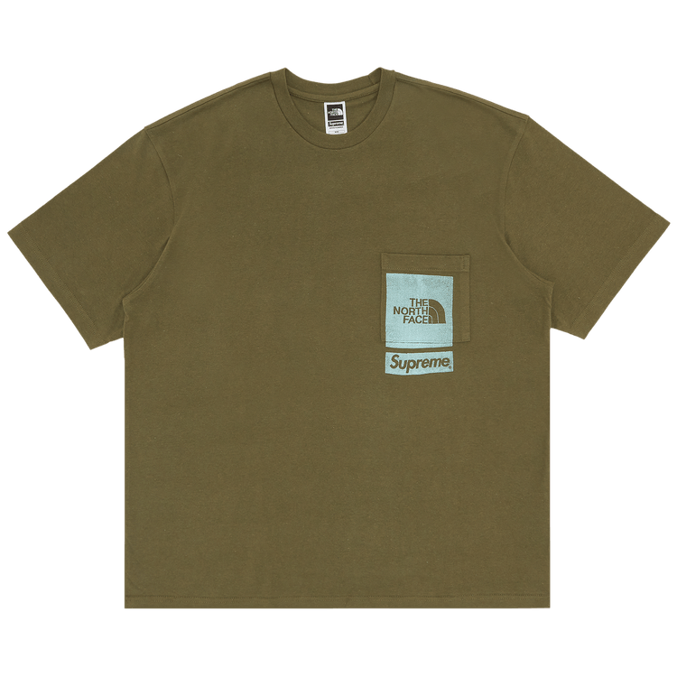 Supreme x The North Face Printed Pocket Tee 'Olive'
