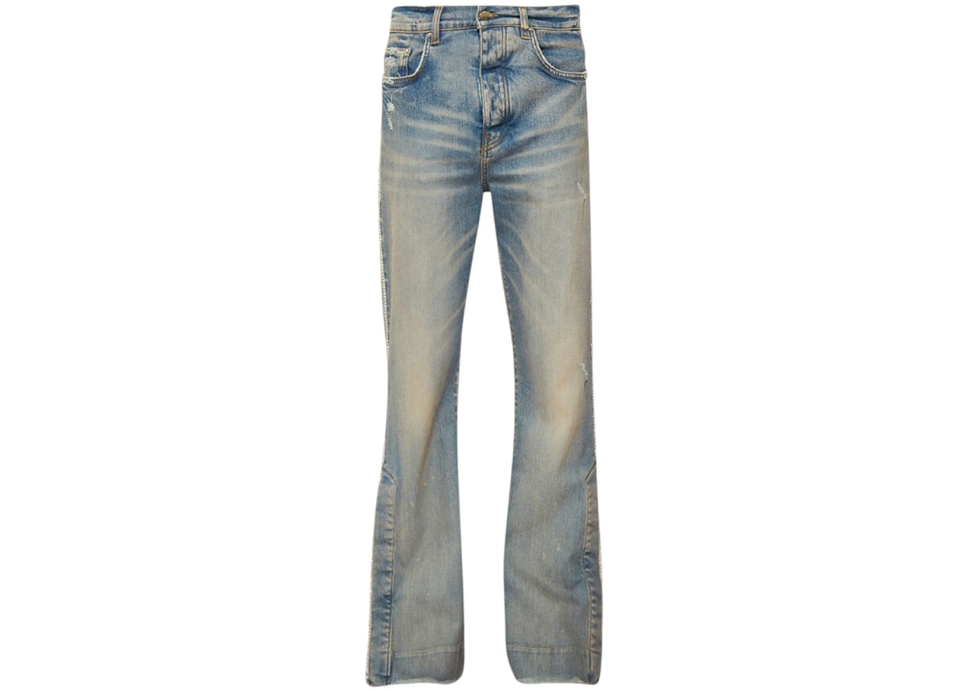 AMIRI Crystal Stack Flare Jeans Clay Indigo