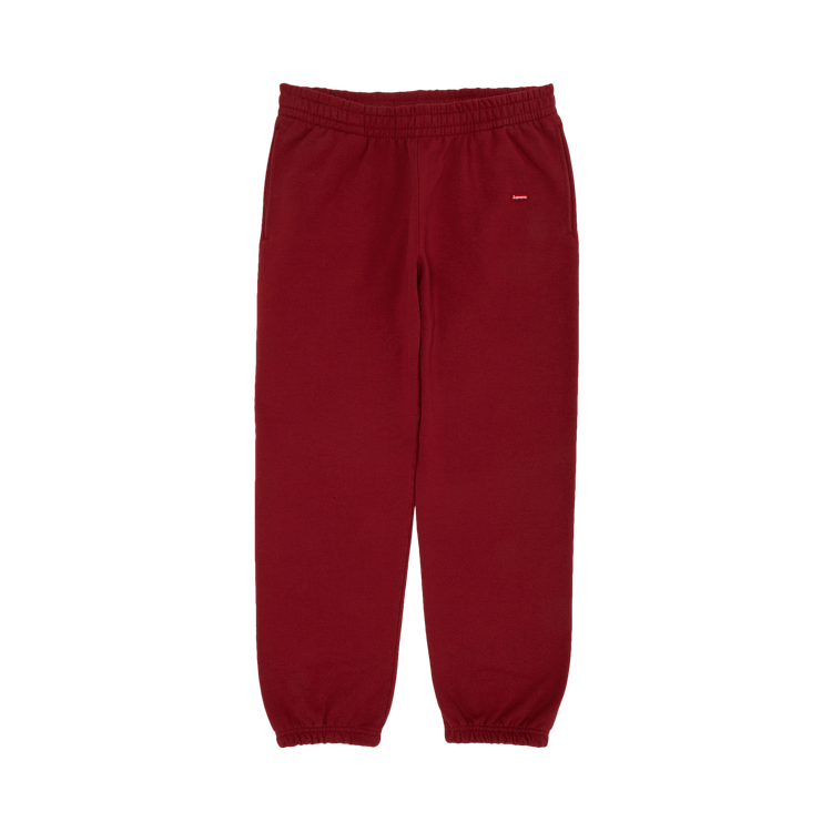 Supreme Small Box Sweatpant 'Dark Red'