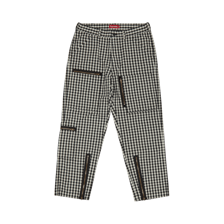 Supreme Gingham Flight Pant 'Black'