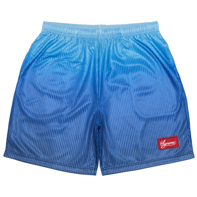Supreme Gradient Mesh Stripe Baggy Short 'Royal Blue'