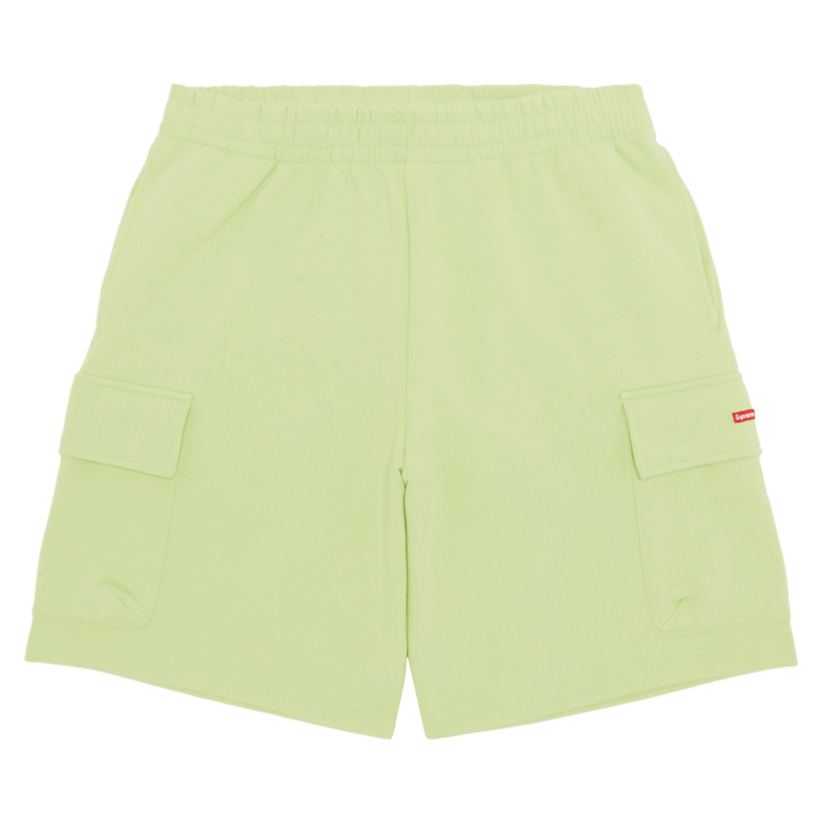 Supreme Small Box Baggy Cargo Sweatshort 'Lime'