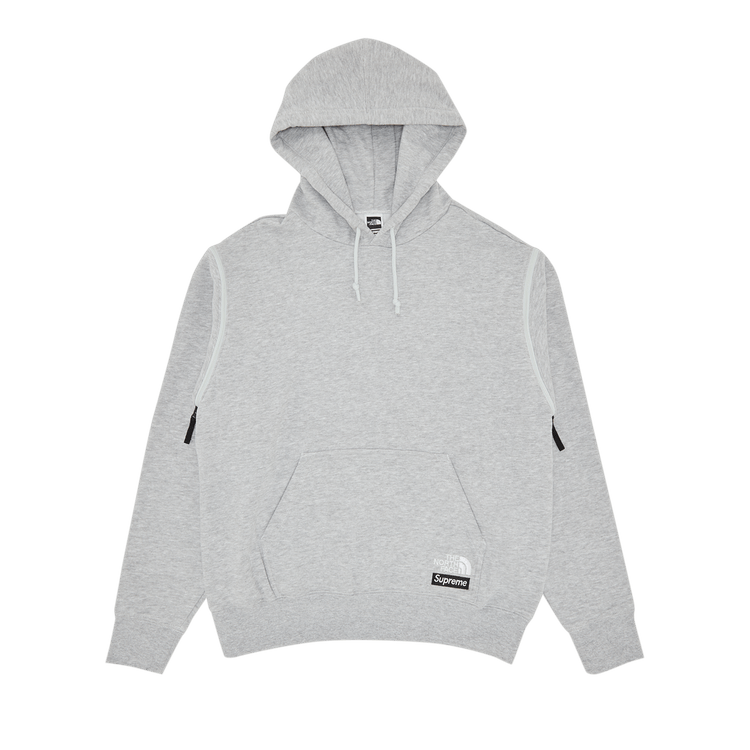 Supreme x The North Face Convertible Hooded Sweatshirt 'Heather Grey'