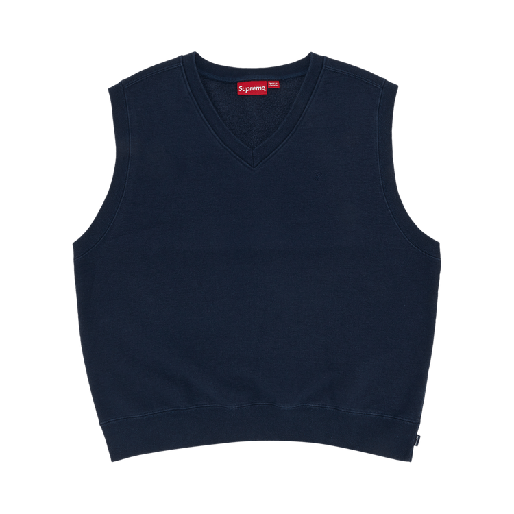 Supreme Sweatshirt Vest 'Navy'