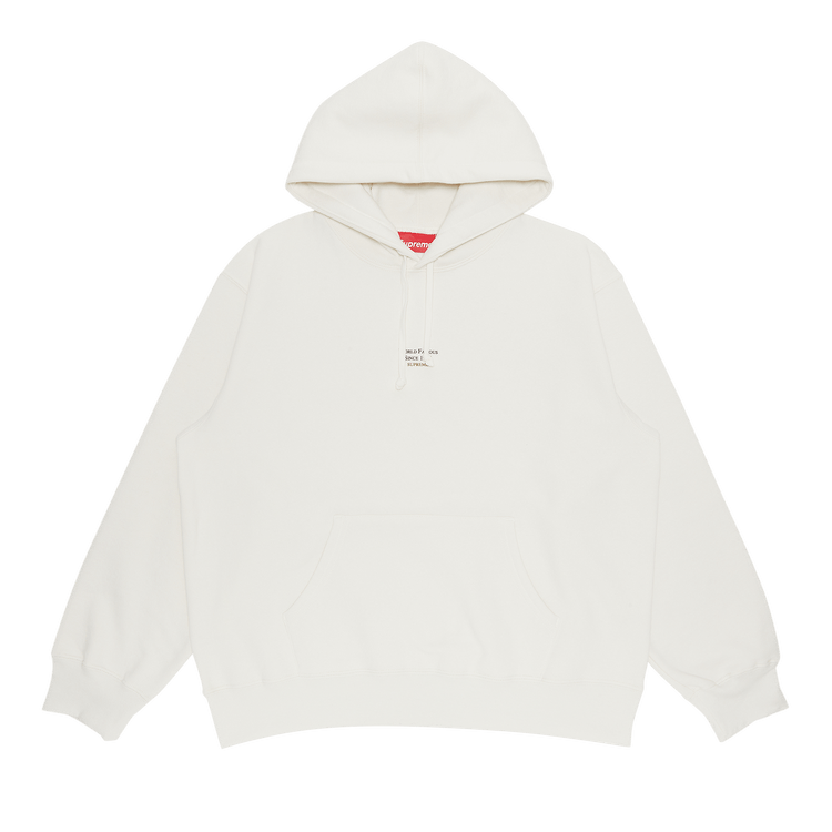 Supreme World Famous Micro Hooded Sweatshirt 'White'