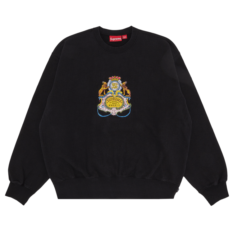 Supreme Crest Crewneck 'Black'