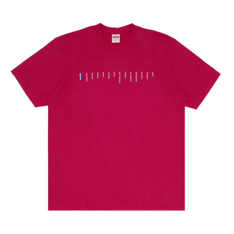Supreme Location Tee 'Pink'