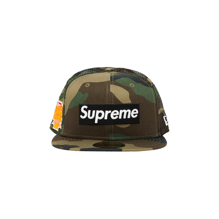 Supreme Box Logo Mesh Back New Era 'Woodland Camo'