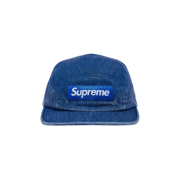 Supreme Coated Denim Camp Cap 'Royal'