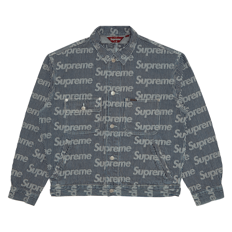 Supreme Denim Chore Trucker Jacket 'Stripe'
