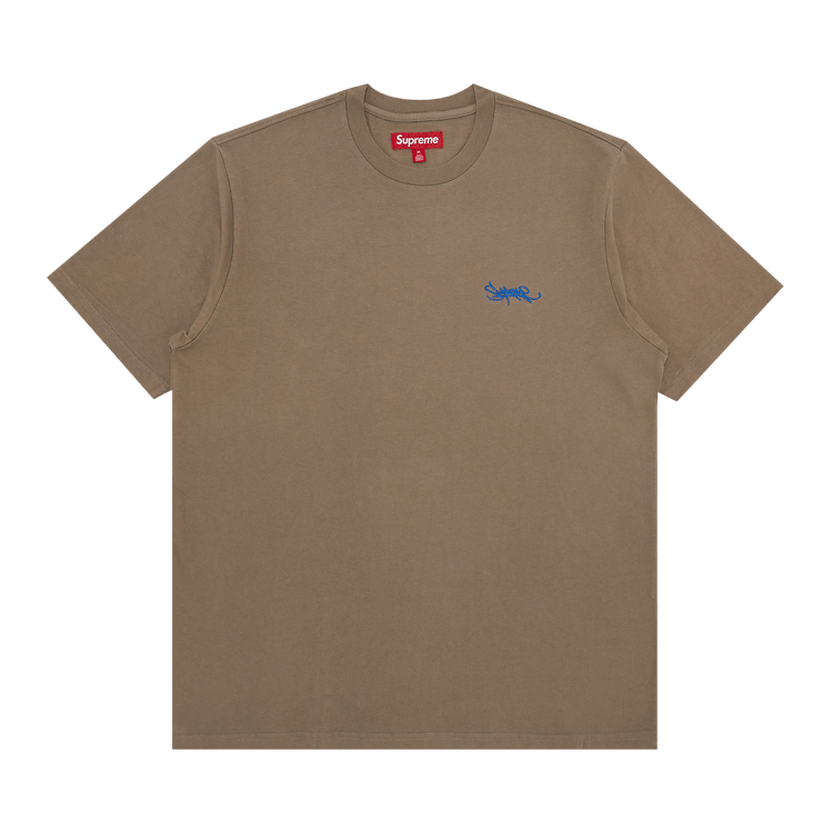 Supreme Washed Tag Short-Sleeve Top 'Dark Tan'