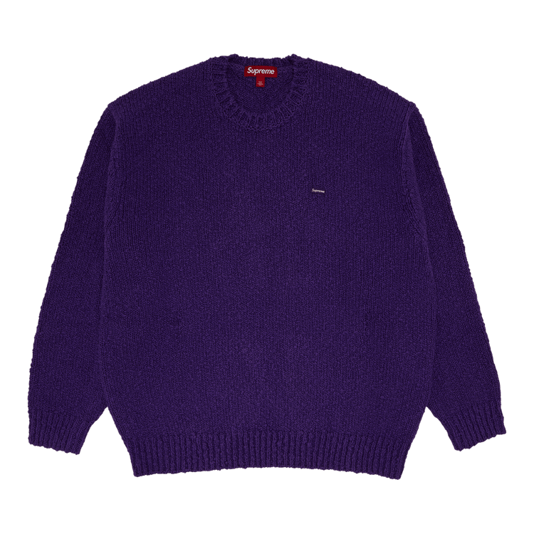 Supreme Bouclé Small Box Sweater 'Purple'